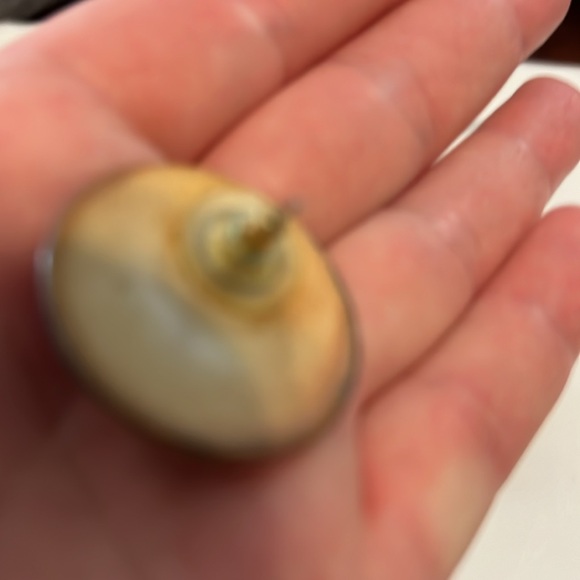 Vintage Earrings green purple blue gold trim - Picture 6 of 6